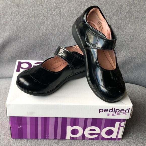 Pediped ~ Jane Black Patent Girls Size 10 🌟 HOST PICK 🌟 - Picture 1 of 13